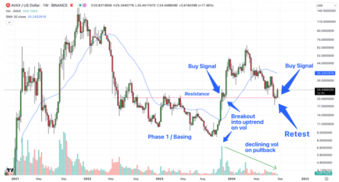 Avalanche (AVAX) 一周漲幅超過30%，分析師看好&nbsp;圖片
